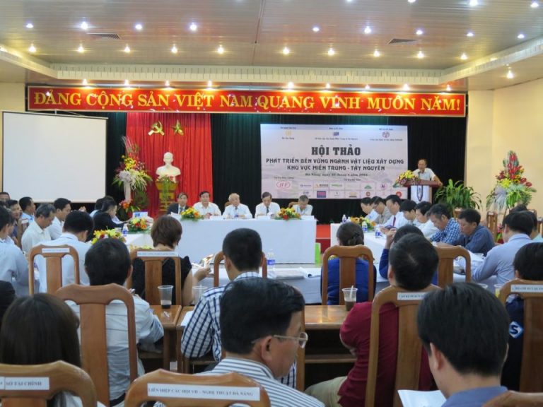 Hội thảo “Phát triển bền vững Vật liệu Xây dựng – Khu vực miền Trung, Tây Nguyên”