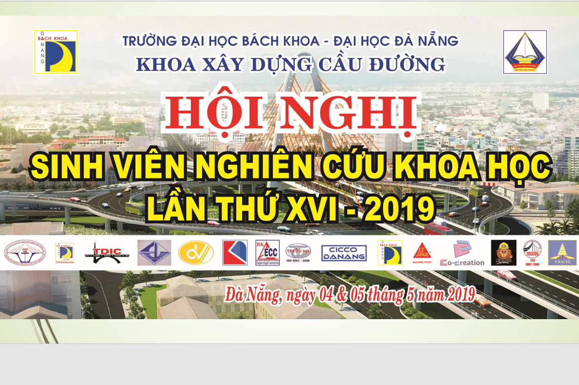 Thông tin tổng hợp hội nghị SV NCKH lần thứ XVI