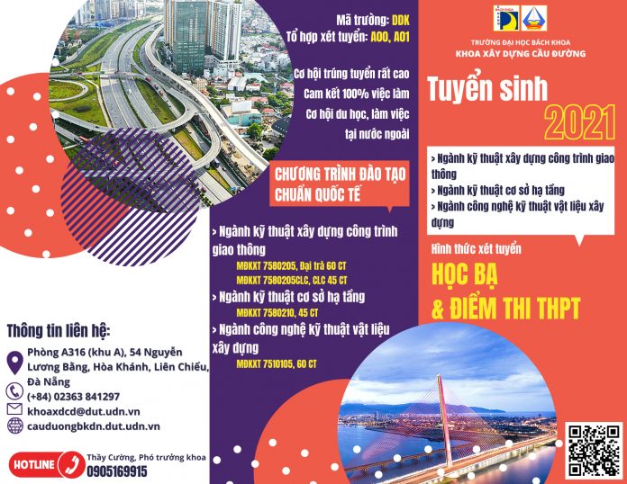 Thông tin tuyển sinh đại học khoa Xây dựng Cầu đường trường Đại học Bách khoa năm 2021