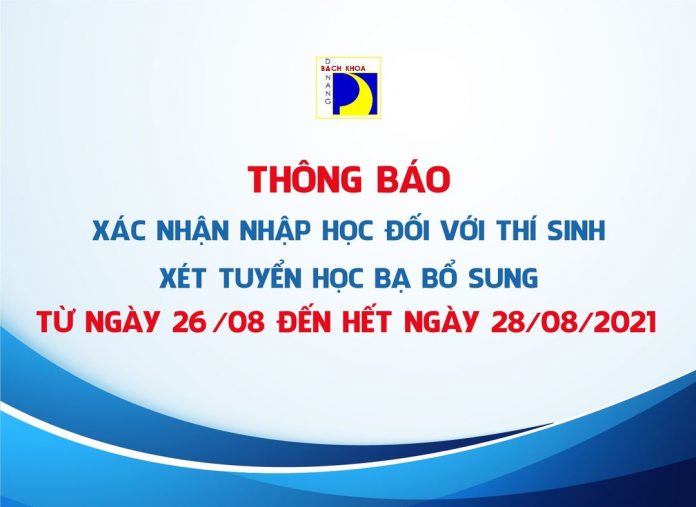 Thông báo nhập học số 03 năm 2021