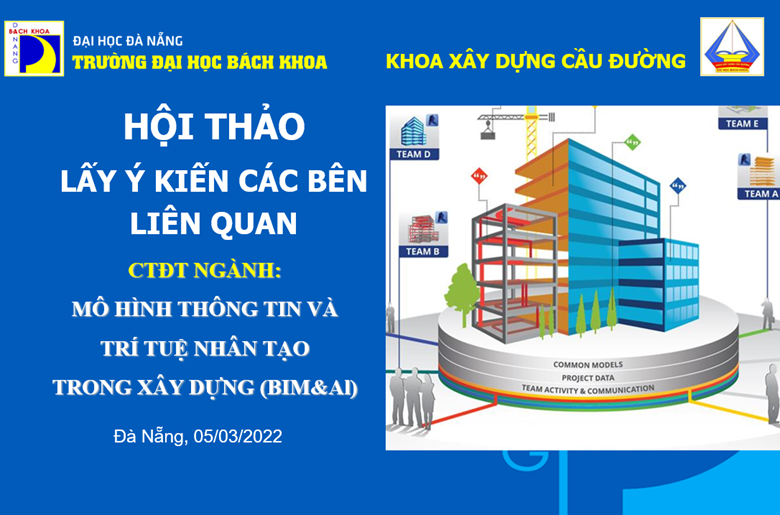 Khoa Xây dựng Cầu đường tổ chức lấy ý kiến các bên liên quan phục vụ xây dựng chương trình đào tạo chuyên ngành BIM&Al thuộc ngành Kỹ thuật xây dựng