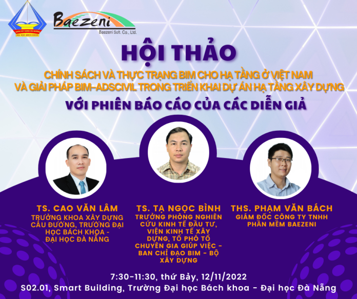 Thư mời tham dự Hội thảo “Chính sách và thực trạng BIM cho hạ tầng ở Việt nam và giải pháp BIM–ADS Civil trong triển khai dự án hạ tầng xây dựng”