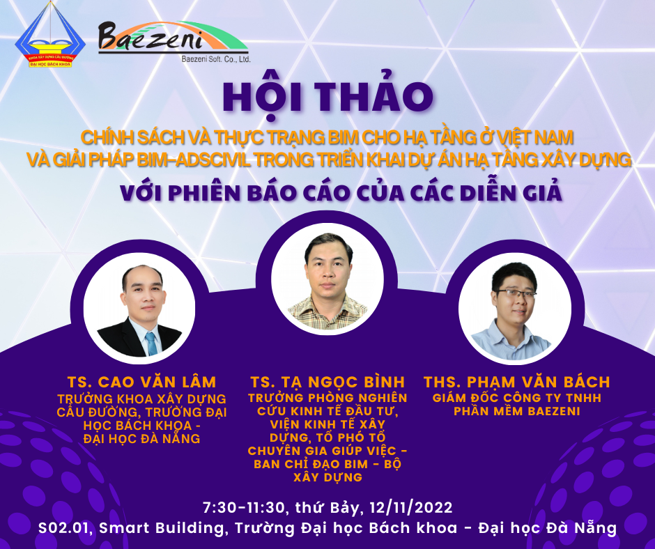 Thư mời tham dự Hội thảo “Chính sách và thực trạng BIM cho hạ tầng ở Việt nam và giải pháp BIM–ADS Civil trong triển khai dự án hạ tầng xây dựng”
