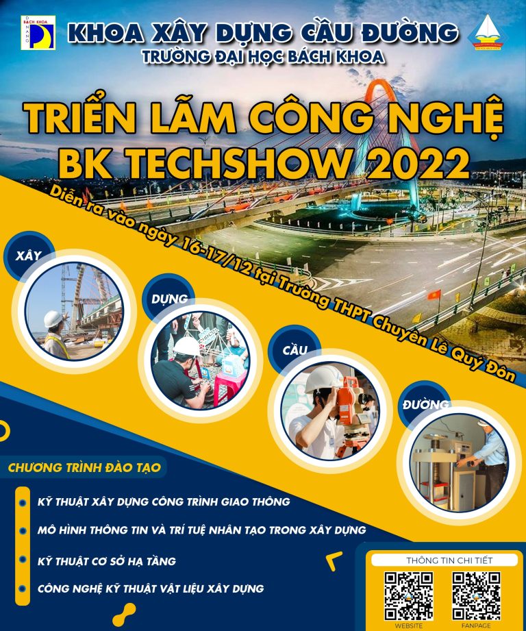 Khoa Xây dựng Cầu đường tham gia Triển lãm sản phẩm Khoa học công nghệ sinh viên – BKĐN Techshow 2022