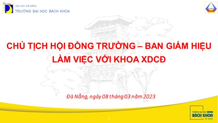 Lãnh đạo trường Đại học Bách khoa làm việc với khoa Xây dựng Cầu đường về kế hoạch công tác năm 2023