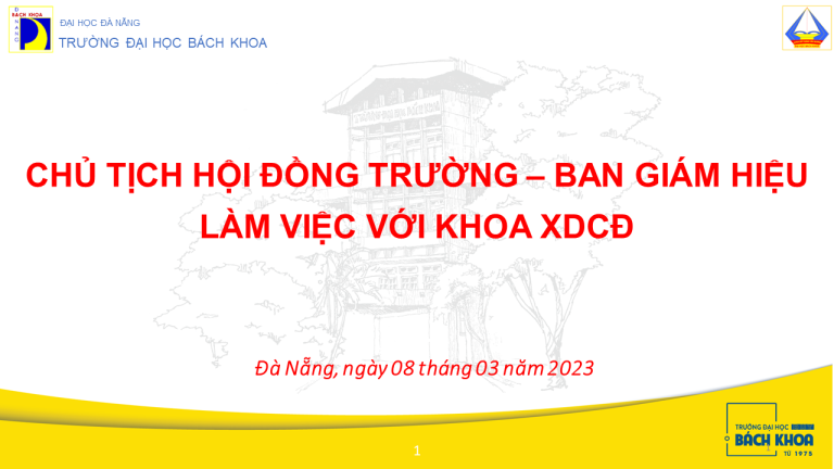 Lãnh đạo trường Đại học Bách khoa làm việc với khoa Xây dựng Cầu đường về kế hoạch công tác năm 2023