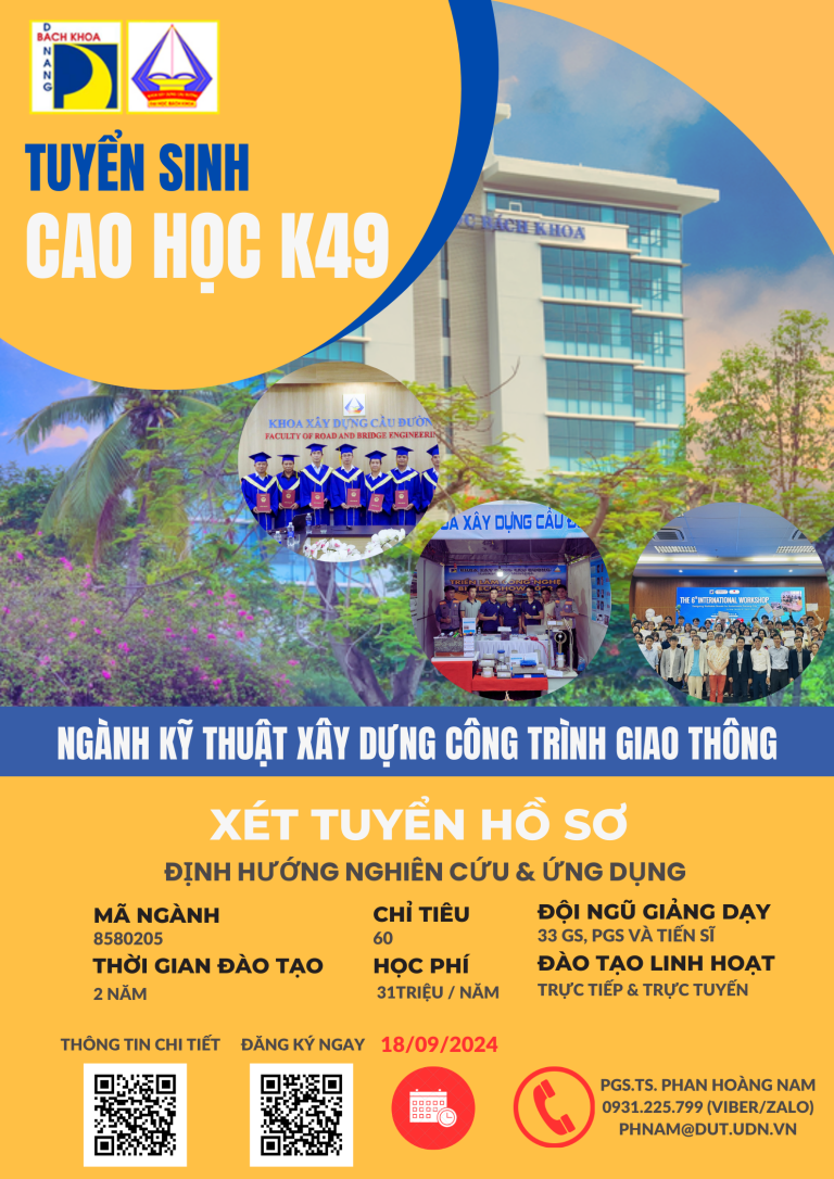 Tuyển sinh đào tạo trình độ thạc sĩ đợt 2 năm 2024 – Khóa 49